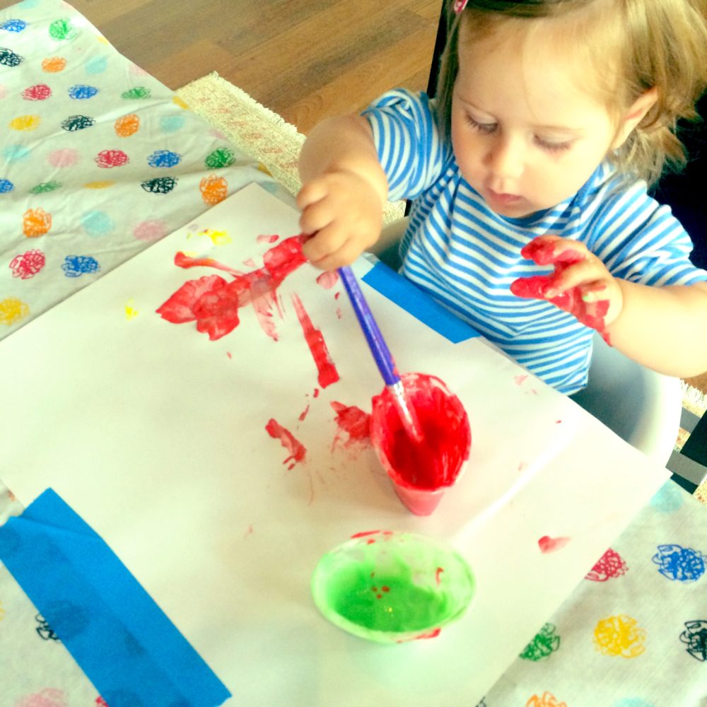 DIY Edible Baby Paint 3 ways using Yogurt - Active Littles