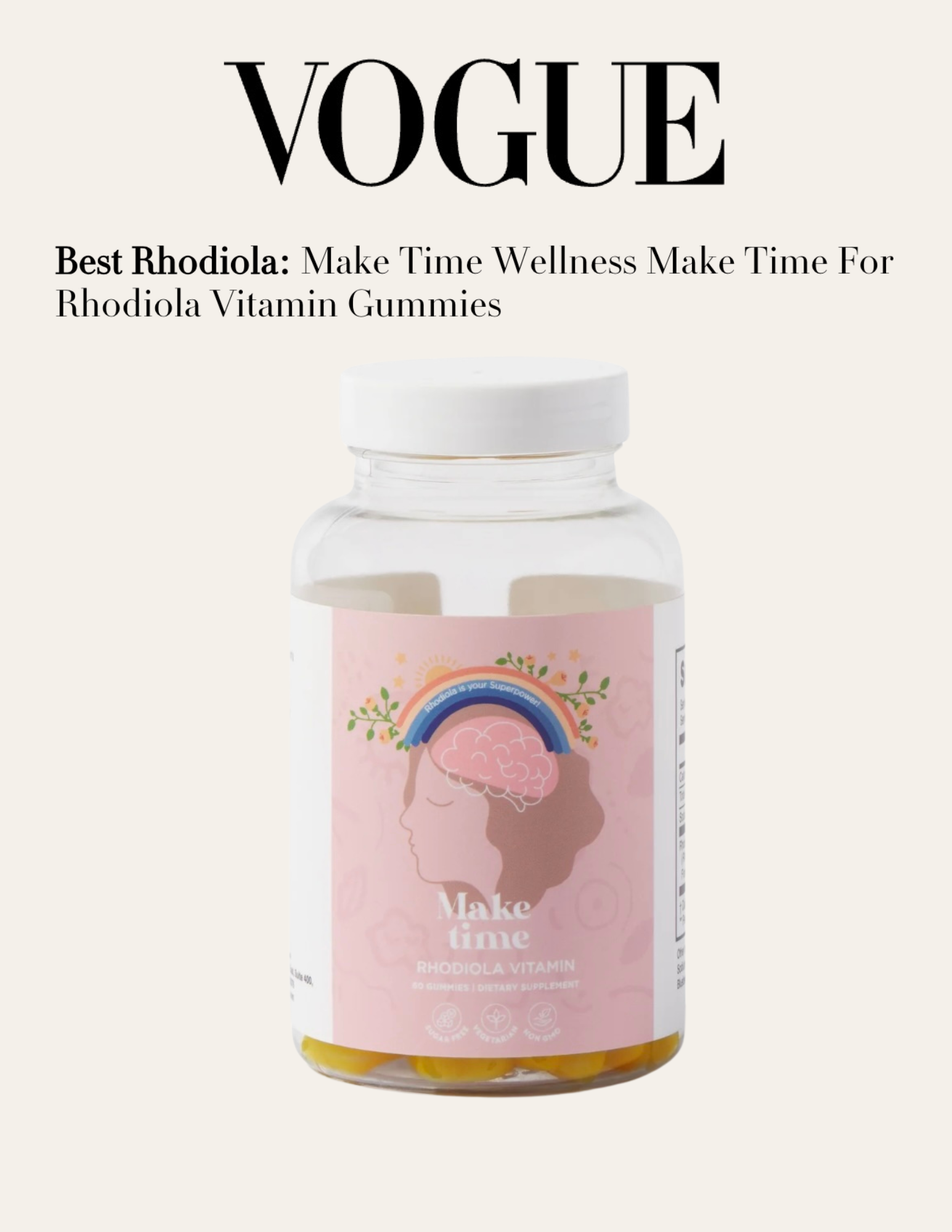 Vogue - The Best Supplements for Relieving Stress and Boosting Your Mood