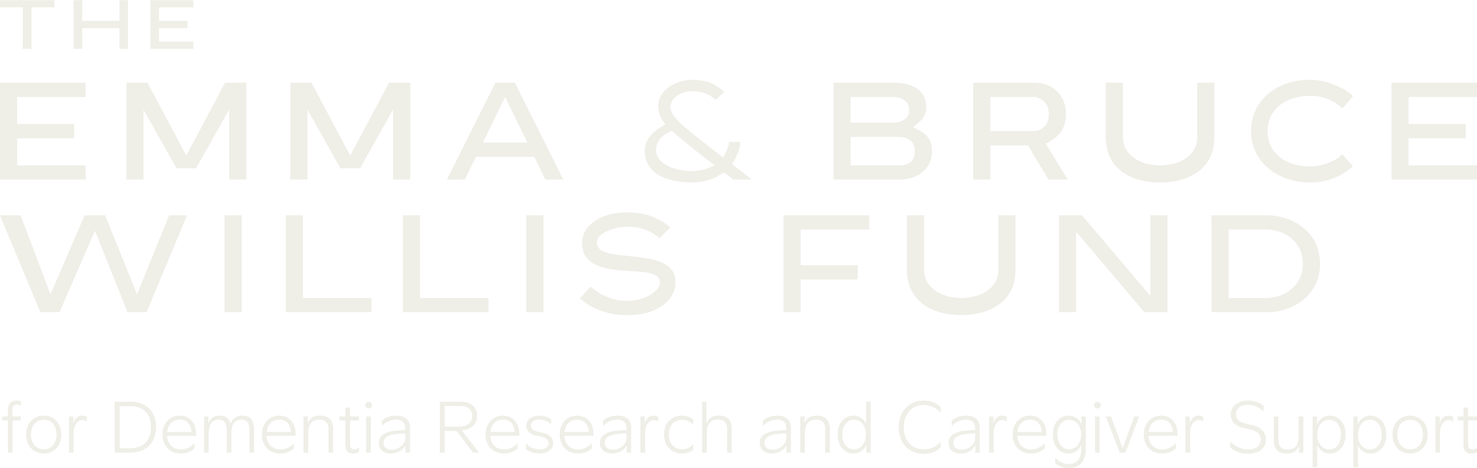 The Emma & Bruce Willis Fund for Dementia Research and Caregiver Support